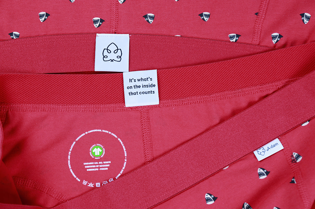 Adam's Dream Men’s Sharky Boxer Briefs – Red