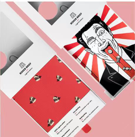 Adam's Dream Men’s Sharky Boxer Briefs – Red